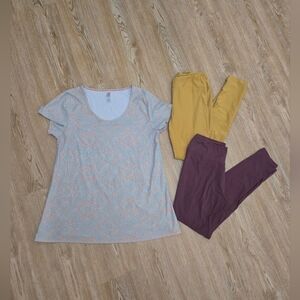 Lularoe Leggings and Shirt BUNDLE